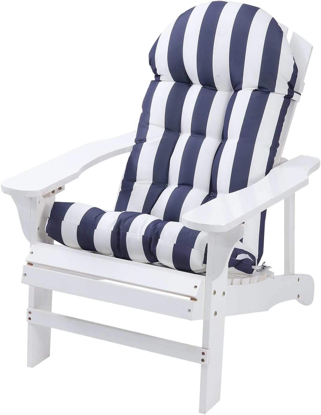 Enipate Weather Resistant Adirondack Chair Cushions High Back Indoor Outdoor Patio Tufted Lounge Cushion Seat Pads