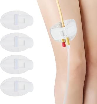 Foley Catheter Urinary Leg Bag Legband Holder,statlock Foley Catheter stabilization Device ,g Tube Accessories Supplies,Feeding Tube SuppliesPack of 4