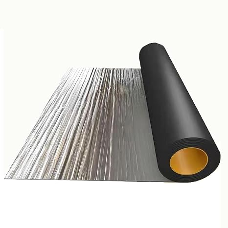 Aluminum Paper Bituminous Tape, Self Adhesive Asphalt Sealing Tapes, Aluminum Coating Sheet Waterproof Tape for Ceiling Repair(50cm x 10m)
