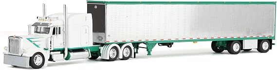 First Gear DCP 1/64 Peterbilt 389 Mid-Roof Sleeper Semi Truck with 53ft Utility Trailer 60-2192