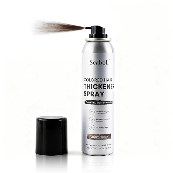 Root Touch Up Hair Color Spray 4oz Women & Men, Light Brown