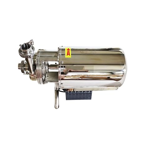 110V 304 Stainless Steel Food Grade Centrifugal Pump Sanitary Beverage Pump Liquid Transfer Machine 3T/h Centrifugal Pump Machine Body Thickening 750W