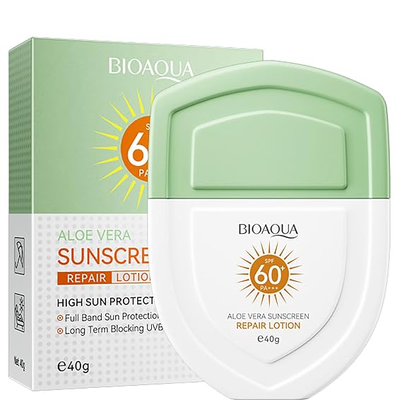 BIOAQUA Aloe Vera Sunscreen Lotion SPF 60+ PA+++ UVB UVA 40g