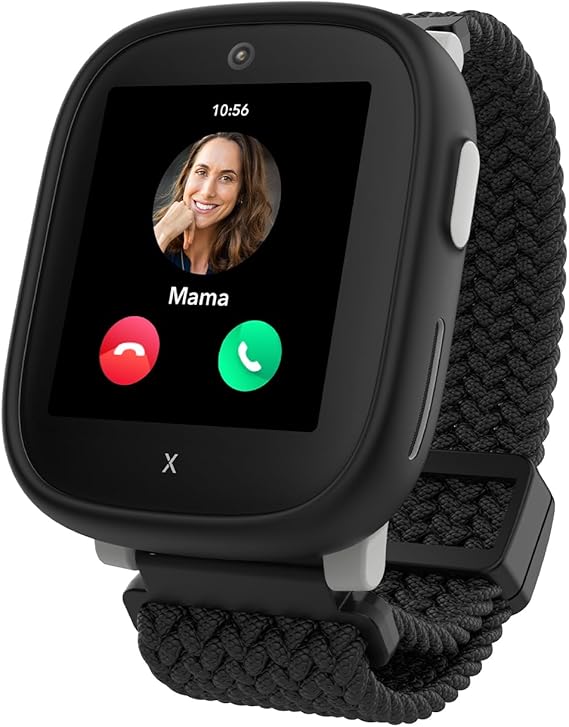 XPLORA X6 Play - waterproof phone watch for children - 4G calls news school mode SOS function GPS camera pedometer - 2 year guarantee (SCHWARZ)