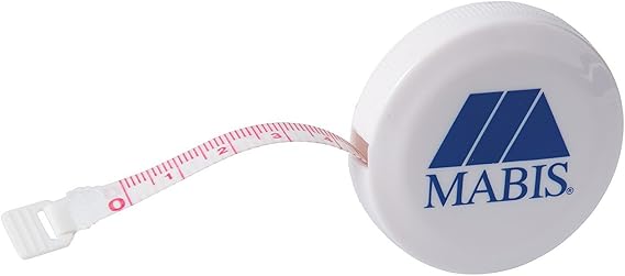 MABIS Retractable Tape Measure, Compact Flexible Measuring Tape, Body Tape Measure, 60 Inches