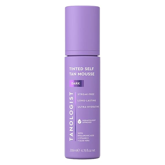 Tanologist Dark Self Tan Mousse, Natural Glow, 6.76 Fl Oz