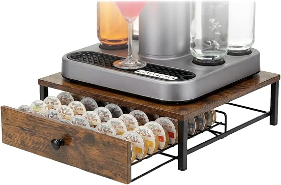 36 Capsule Storage Drawer for Bartesian, Pod Holder Organizer Compatible with Bartesian and BLACK+DECKER Cocktail Machines, Stackable Countertop Container