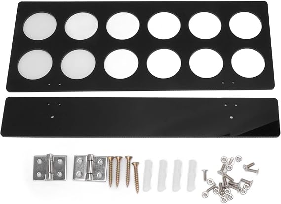 Wall Mounted Coffee Pod Organizer, Space Saving Under Cabinet Holder for K Cups, Sleek Black Design