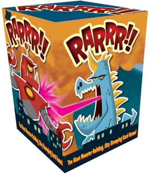 RARRR Kaiju Card Game | APE Games | 3-6 Players | 45-60 Minutes | Card Game | Ages 8+ | Michael R. Brandl | Bob Canada | Monsters | Humor | Science Fiction | Fantasy | Set Collection | Family