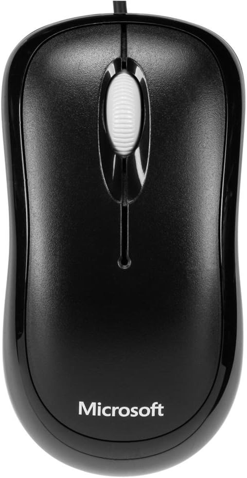 Microsoft Basic Optical Mouse - Black (Business Packaging)