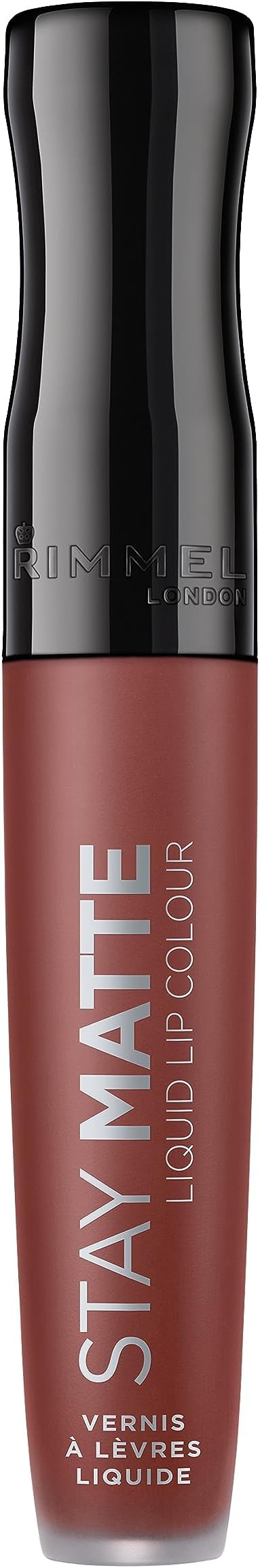 Rimmel London Stay Matte Liquid Lipstick, Troublemaker, Nude Shade 5, 5.5 ml