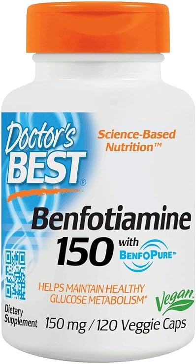 Doctor's Best - Highest Benfotiamine 150 mg 120 Vegetarian Capsules