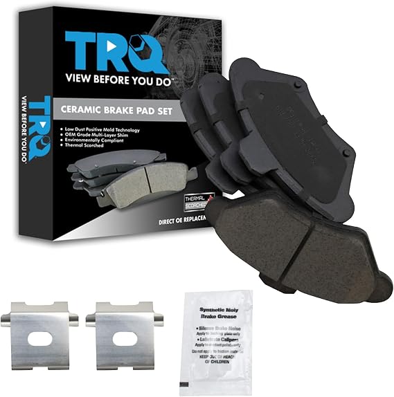 TRQ Front Brake Pads Ceramic Hardware