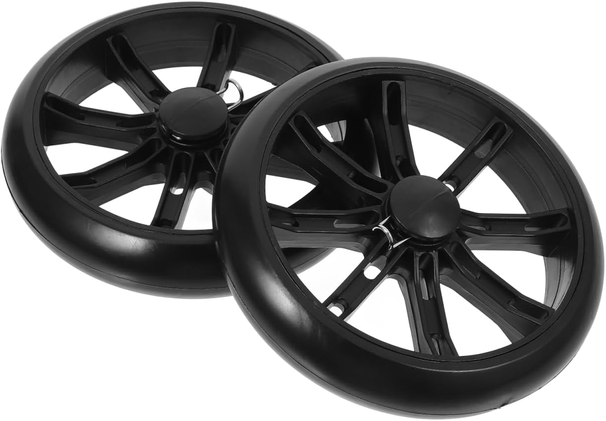 2pcs Heavy Duty Replacement Wheels for Shopping Carts Sturdy Pu Utility for Easy Navigation and Versatile Use Grocery Shopping and Transporting Items