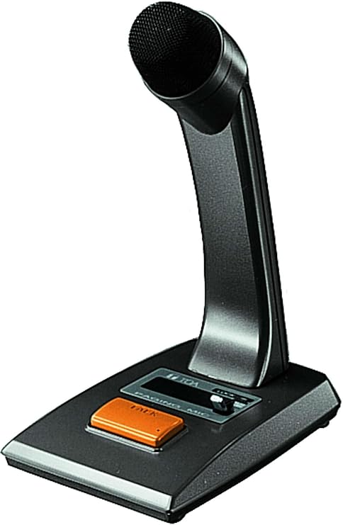 TOA Electronics PM-660U Paging Microphone, 600 Ohm Impedance,58 dB Sensitivity, 100Hz - 10kHz Frequency Response, Short-Off Talk Switch with Locking Lever or Open Off Type Switch Contact
