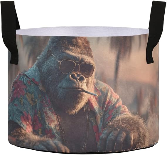 Soft Plant Grow Bags-Dj Gorilla 5 Gallon Planting Pots Thickened for Gardening