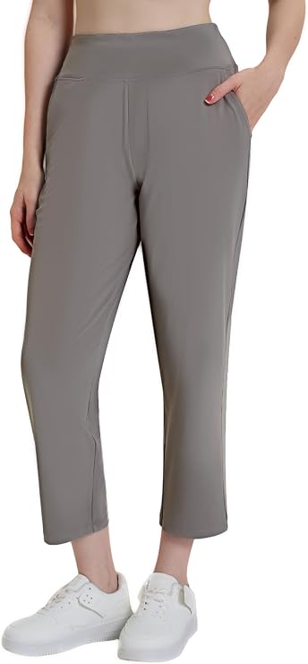 Womens Golf Pants Stretchy Casual Travel Pants Ankle Dress Slacks