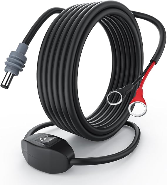 XTAR Starlink Mini O-Ring DC Charging Cable,3M/10FT Starlink Mini Power Cable with Switch (CB8)