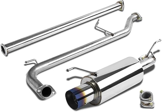 DNA MOTORING CBE-HA98L4-BT Stainless Steel Cat Back Exhaust System [Compatible with 98-02 Honda Accord]