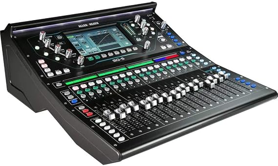 Allen & Heath SQ-5 Digital Mixer, 48 Input Channels, 7" Capacitive Touchscreen, Automatic Mic Mixing, 3232 USB Audio Interface, Black