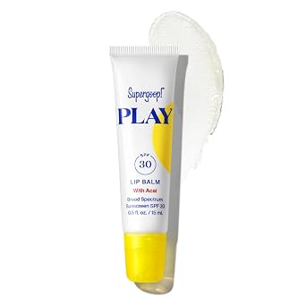 Supergoop! PLAY Lip Balm SPF 30 - Broad Spectrum SPF Lip Balm with Hydrating Honey, Shea Butter & Sunflower Seed Oil - Great for Active Days
