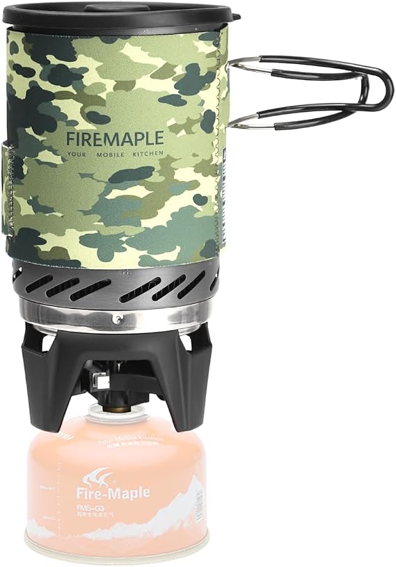 Fire-Maple Fixed Star 1 Backpacking and Camping Stove System, Camo 18oz