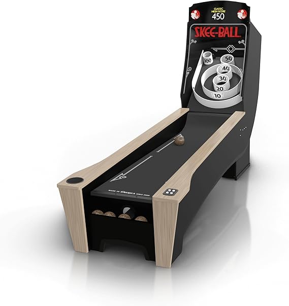 Skee-Ball Arcade Table Machine Game for Home Basement Recreation Room - Premium+ Nostalgic Classic Fun of Roll and Score - Made in The USA