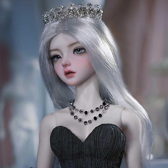 1/4 Elegant Noble BJD Doll 44cm 17.32in SD Doll Handmade Ball Jointed Doll with Clothes Set + Wig + Shoes + Makeup + Accessories