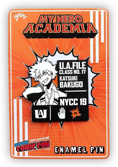 My Hero Academia Katsuki Bakugo 'Kacchan' Pin | Exclusive My Hero Academia Collectible Profile Pin | Measures 2 Inches