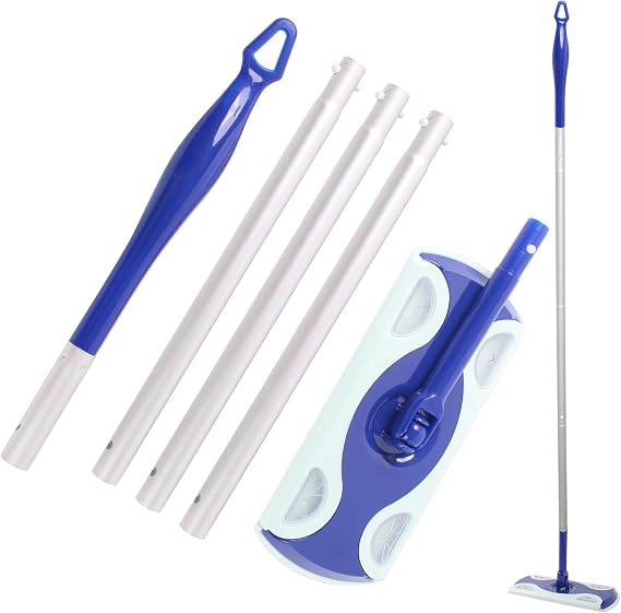 KEUYE Mop Handle Compatible with Swiffer, Detachable Extra Long Dry and Dust Mop Handle Fits Swiffer (Mopping Cloths Not Included)