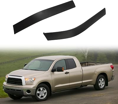 JDMON Rear Roof Drip Molding Strip Weatherstrip Sealing Compatible with Toyota Tundra Double Cab 2007-2021 Replacement for 75553-0C020 75554-0C020, Left & Right, 2PC