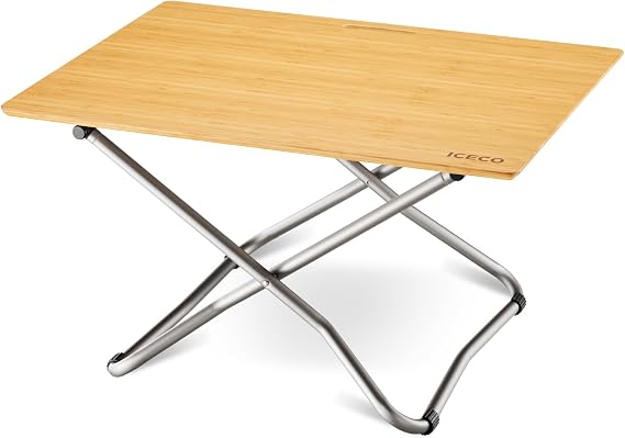 ICECO Camping Table, Folding Table, Beach Table with Carrying Bag, for Outdoor, Picnic, BBQ, Cooking, Festival