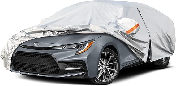 Kayme 6 Layers Waterproof Car Cover for Toyota Corolla Sedan 2000-2026