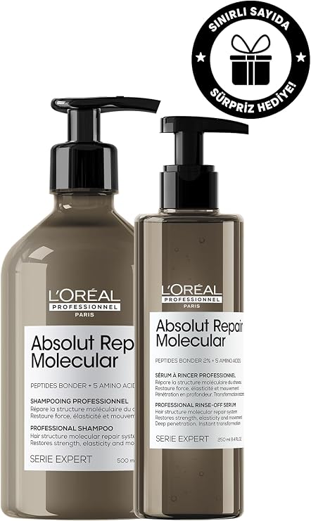 Loreal Professionnel Paris Serie Expert Absolut Repair İçten Dışa Güçlendirici Molecular Bakım Seti (Hediyeli)