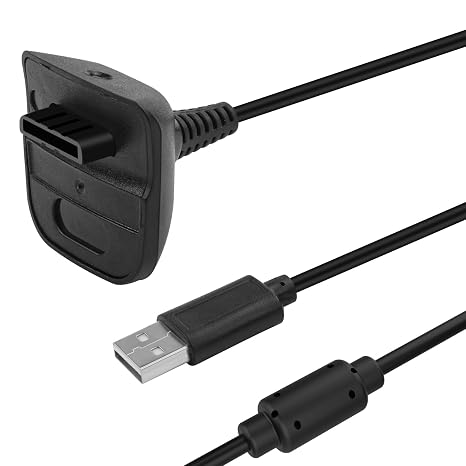 Charger Cable for Xbox 360 Controller,Replacement USB Charging Cord Compatible with Xbox360 Xbox 360 Slim Wireless Game Controllers, 4.9FT/1.5m