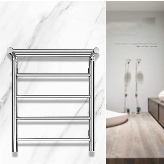 Heated Towel Rail Rails Wall Mounted Towel Warmer, Bathroom Heated Towel Rack, Stainless Steel Electric Towel Rack, Let You No Longer Feel The Cold of The Towel, Punch Free Insta