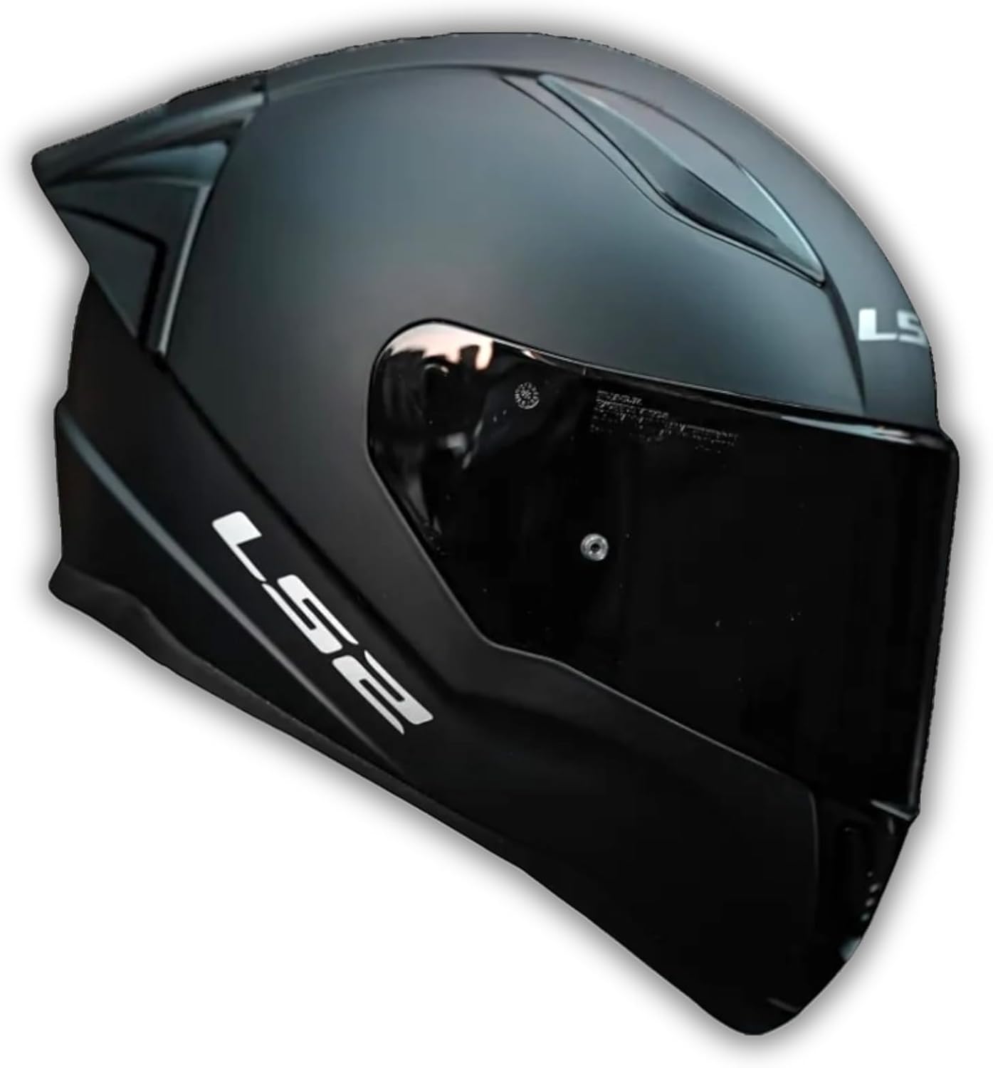 YYK LS2 Rapid 2 Matte Black Race Indoor Helmet – Black Viewfinder Glass, Advanced Ventilated Racing Helmet Offering High Level Security and Comfort with Multiple Size Options