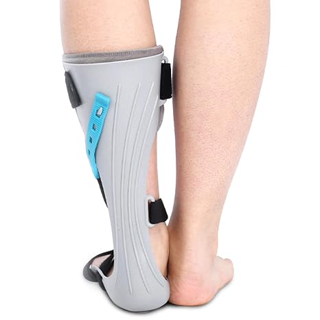 VIDECOR Foot Drop Brace,Ankle Support Brace, Support Drop Foot Brace Foot Up AFO Brace Fits for Right/Left Foot Orthosis Ankle Brace Support,Left-L