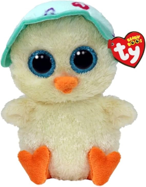 Ty Beanie Boo Emmie the Easter Chick with a Hat - 6"