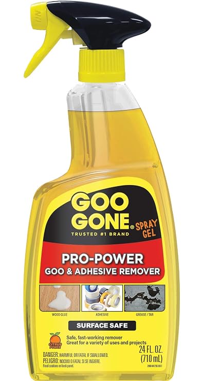 Goo Gone Pro-Power Surface Safe, Great Cleaner, No Harsh Odors, No Sticky Residue, Can be used on tools and machinery, 24 fl oz