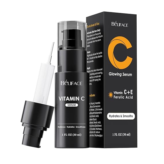 Vitamin C Serum for Face - CE Ferulic Acid Facial Serums - Brightening & Hydrating Anti-Aging Serum for Dark Spots, Uneven Tone & Fine Lines Clean, Paraben-Free Formula 1 fl oz | Brightening and Hydrating Anti-Aging Serum for Dark Spots, Uneven Tone, and Fine Lines, Clean, Paraben-Free Formula