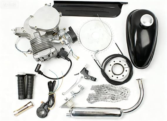 Gas Motor Engine Kit Fits for 80cc Bicycle Motorized 2-Stroke