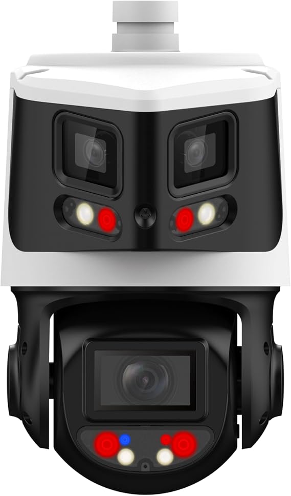 EmpireTech Panoramic & PTZ Wired IP POE Camera 8MP+4MP 10x Optical Zoom Starlight Smart Dual Light,180 Wide Angle, IVS,PTZ3E10X-T180