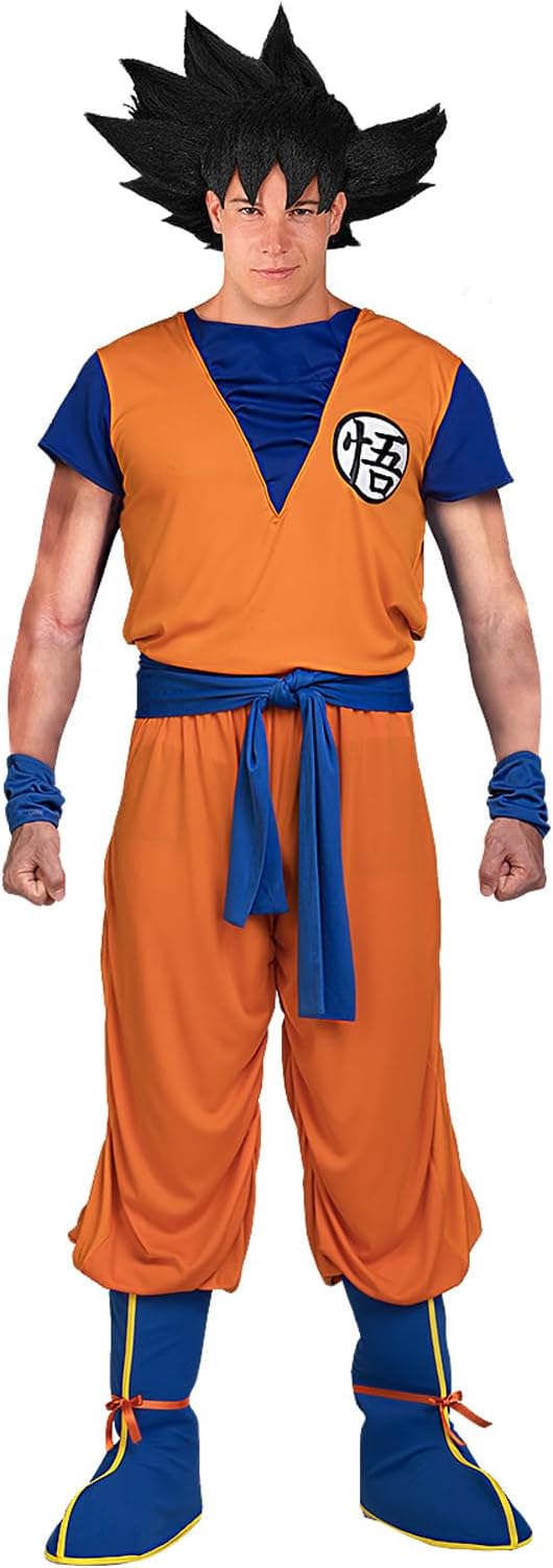 Funidelia Official Goku Dragon Ball Costume for Men, Super Saiyan Suit for Adult Dragon Ball, Carnival, Halloween and Stag Hen Parties Costumes