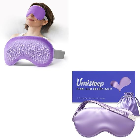 Umisleep Microwave Heated Eye Mask & Silk Sleep Mask