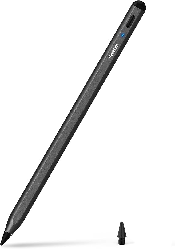 Metapen Pencil A8 for Apple iPad 2018-2026, (2X Faster Charge),Palm Rejection, Pixel Precision, Stylus Pen for iPad 11/10/9/8/7/6th Gen, Pro 12.9/11/13-inch M4, Air 3/4/5/M2/M3, Mini 5/6th, Black