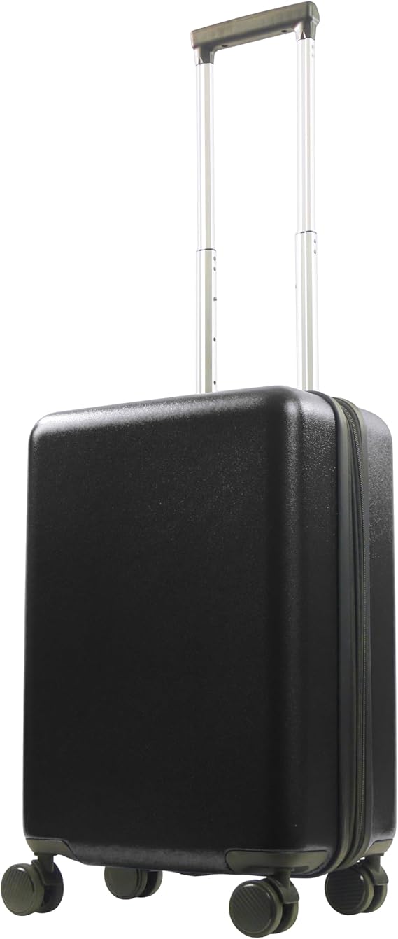 FUL Revolution 20.5 Inch Rolling Luggage, Black | Hardshell Carry On Suitcase with Spinner Wheels