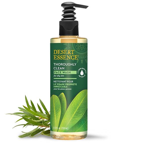 Desert Essence Thoroughly Clean Face Wash, Tea Tree Oil, 8.5 fl oz