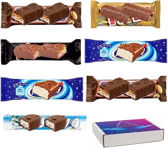 Fun Size Mix Minis Chocolate Bars with Gift Box (30 Bars)
