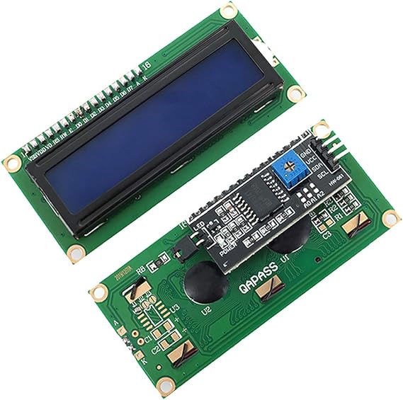 IIC/I2C/TWI LCD 1602 16x2 Serial Interface Adapter Module Blue Backlight Compatible with Ar-duino UNO R3 MEGA2560